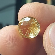 Golden Citrine Dim:est 11 x 11mm 3.55ct Checkerboard Ball Cutting Model Unique Code A133