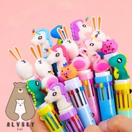 PULPEN 10 WARNA BERMOTIF LUCU /PULPEN ANAK KARAKTER MOTIF DINO UNICORN