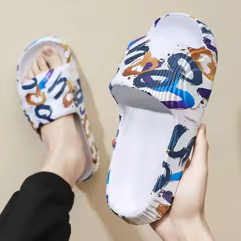 Anti-slip Bathroom Sabot Shoes House High Quality Fashion Slippers for Men Cheap Liquidation Summer 