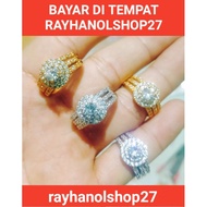 MATA Beautiful luxury single eye pearl ring. Available in gold and silver plated with 23k stainless 