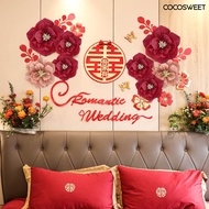 [CISI]  Crepe Paper Flowers DIY Handmade Paper Wall Art Decoration for Home Party Wedding Birthday