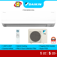 Daikin Air Conditioner (1.0HP-3.0HP) Flagship Inverter FTKM Series R32 FTKM25T / FTKM35T / FTKM50T / FTKM60T / FTKM71T