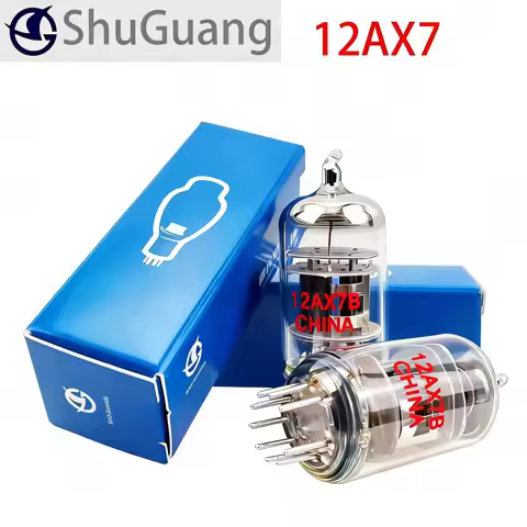 SHUGUANG 12AX7 12AX7B Vacuum Tube for Guitar Amp Audio Replacement 12AX7 ECC83 Electronic Tube Preci