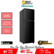 Hisense 2 Door Fridge Refrigerator 206L RT218N4ABN Peti Sejuk