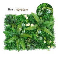 cod Artificial Green Grass Square Plastic Lawn Plant Home Wall Decoration Outdoor Garden Balcony Hom