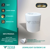 Lampu plafon outbow 3 in downlight spotlight outbow MR16