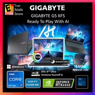 GIGABYTE LAPTOP G5 KF5 AI H3MY353KH GAMING (I7-13620H/ 16GB DDR5/ 512GB SSD/ GEFORCE RTX4060 8GB /15