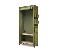 黑色實惠軍風捲式衣櫃