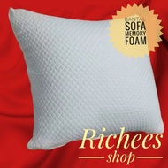 SOFA CUSHION 45 x 45cm, 50x50cm, 40x40cm PREMIUM MEMORY FOAM chair cushion cushion seat