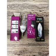 QUSUN - 7W , TEC - 3W - CANDLE BULB LED 3 / 7W E14