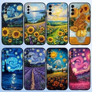casing for Samsung S24 Fe Plus Ultra Note 8 9 10 20 Plus Lite M14 M15 Cover DM-9 Oil painting flower