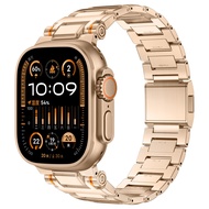 สายไทเทเนียมธุรกิจหรูหรา สําหรับ Apple Watch Band Series 10 46mm สร้อยข้อมือเชื่อมโยงแม่เหล็ก สําหรั