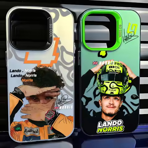 L-Lando Norris Phone Case For iPhone 16e 16 15 14 13 12 11 mini Pro Max X XR XSMAX 8 7 Plus Anti Fal