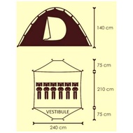 [READY STOCK] TENDA CAMPING BIG ADVENTURE ARGOPURO KAPASITAS 6 ORANG
