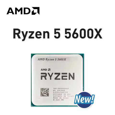 AMD Ryzen 5 5600X Socket AM4 3.7GHz 6-Core 12-Thread R5 5600X 7NM L3=32M Gaming Processor 65W DDR4 N