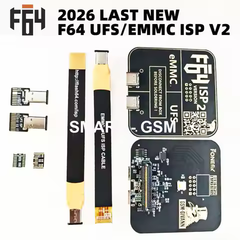 Flash 64 Ultra F64 Box UFS & EMMC ISP V2 Adapter for Electronics Repair And Maintenance Tools