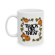 Playful Pumpkin Trick or Treat Mug Ceramic Mug 11oz