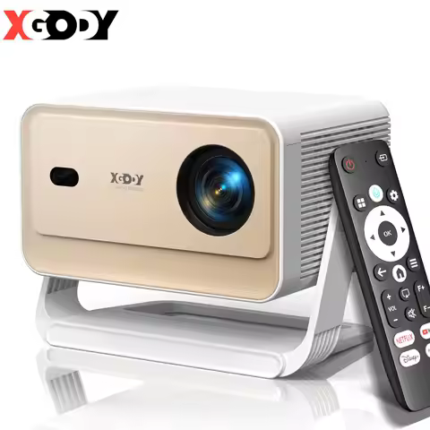 XGODY N6 Pro Netflix Officially 4K Projector Voice Control Smart Android TV Whale OS 8/32GB ROM for 