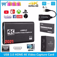 HDMI Capture Card Video 1080P for Game Recording Plate Live Streaming Box USB 3.0 Grabber for PS4 Camera