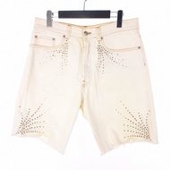 Dries Van Noten Pants Studded denim half Direct from Japan Secondhand