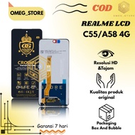 LCD G0LD3N CR0WN REALM3 C55 / OPP0 A58 4G / A98 5G / F23 5G / A79 5G / A1 2023 / NARZ0 N55 TOUCHSCRE