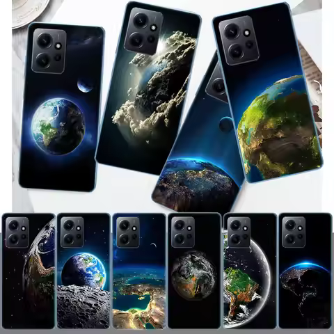 Earth, Stars, Space Phone Case For Redmi 12 13C 12C 15C 9 10 10C Note 13 Pro Plus 14 15 Pro 9T 9C 9A