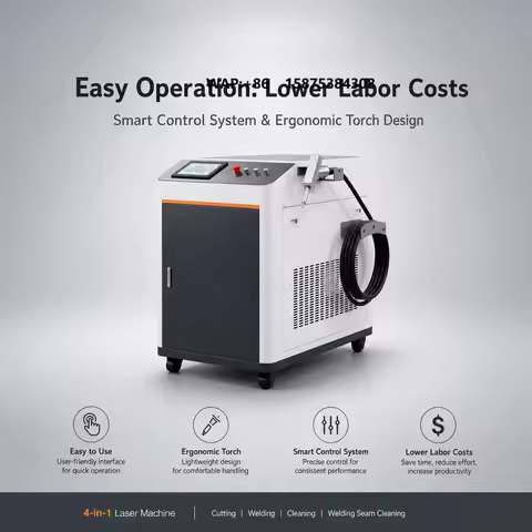 Professional 4 in 1Welding Machine 1500w Fiber Welder Handheld Fiber Iron Aluminum Welding Machine