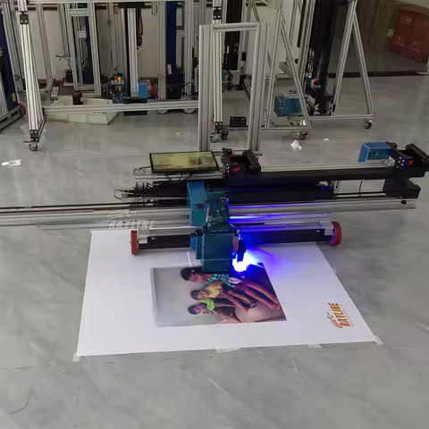 Germany Quality AI 4K Wall Printer 9600dpi 32/64 ㎡/h UPS Battery UV-LED Instant Cure Print CE Direct