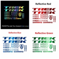 Transparent TREK MTB Cycling Vinyl Sticker Reflective Color Trek Road Bike Stickers Bicycle Frame Decal Decor