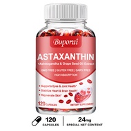 Buporai Astaxanthin Supplement Most Powerful Antioxidant Supports eye health supports joint health s