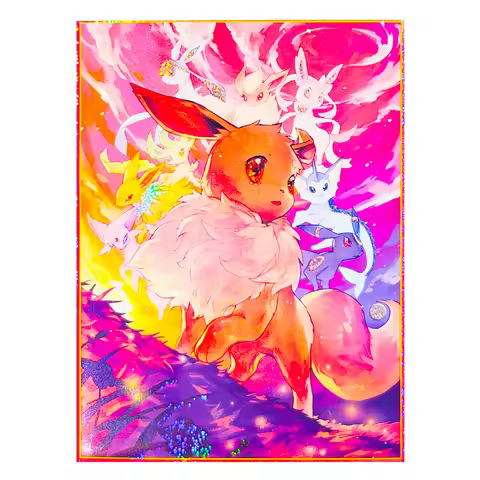 66X91Mm 65Pcs/set Diy Ptcg Eeveelution Card Sleeve Ws Opcg Ptcg Color Flash Eevee Card Protection Co