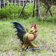 Courtyard Animal Lawn Animal Sculpture Big Cock Pastoral Garden Decorations Fun Creative Simulation 