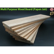 32CM(L) x 10CM(W) x 1CM(H) PAPAN JATI | MULTI PURPOSE WOOD BOARD | TIMBER  | PAPAN SIMEN | PAPAN KEP