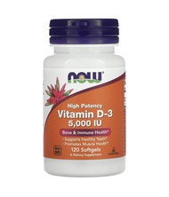 Now Vitamin D3 5000 IU 120 softgels