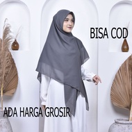 Bella Square Jumbo Syari 140 x 140 cm Bahan Poli katun Hijab Segi Empat Syar'i Kerudung Jilbab Murah