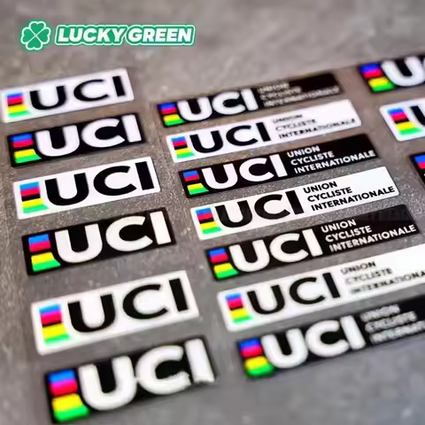 UCI certification small label sticker bicycle union certification label reflective bicycle decals cu