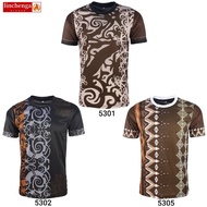 Men T-shirt Batik Design Jersey Material Baju T-shirt Lelaki Jersey Batik