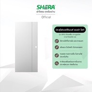 SHERA ประตูเฌอร่า ไลท์ รุ่นGP03 เจาะรูลูกบิด ผิวเรียบ สีรองพื้น มี 3 ขนาด