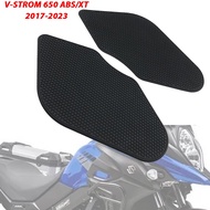 Motorcycle Anti-Heated Gas Tank Side Traction Knee Grip Protector Sticker Anti Slip Pad For Suzuki V-Strom 650 ABS XT 2017-2023