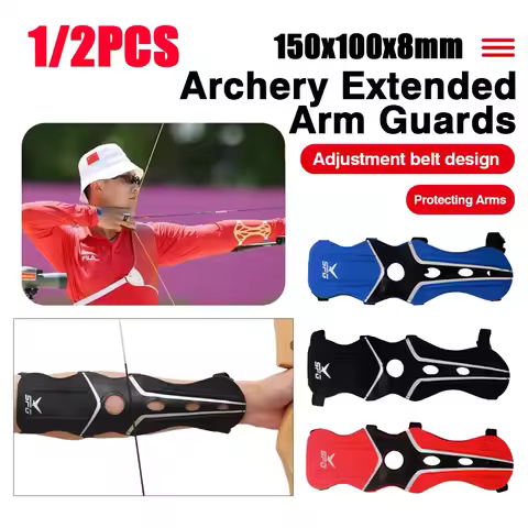 1/2pcs Nylon Arm Guard Gear Archery Bow Arrow Practice Forearm Protector Sleeve Archery Accessories 