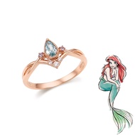 Unimese Cincin Adjustable Disney Princess Ring 925 Silver Open Crown Rings Dan Kalung Disney