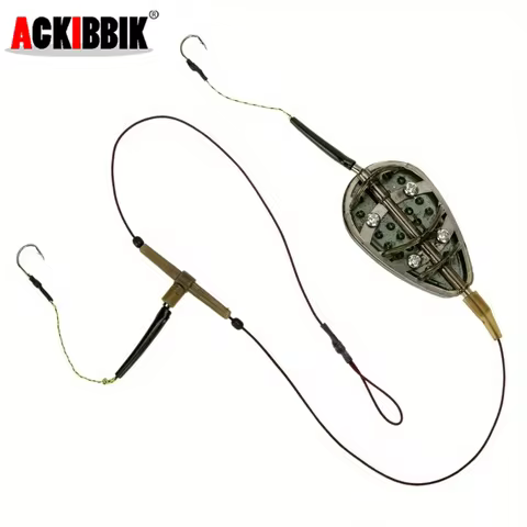 1pc Carp Fishing Feeder Kit Feeder Hook Carp Fishing Bait Cage Line Group Artificial Lure Accessorie