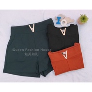 12 JANUARY 爆款精美V字高腰短裤 Premium Quality