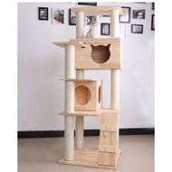 [ Pre Order ] Pure Solid Deluxe Wooden Cat Tree PW0003