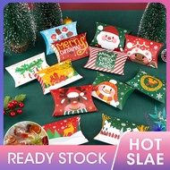 SSG 10Pcs Christmas Pillow Candy Box Christmas Element Family Gathering Gift Cute Gift Box for Festival