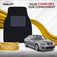 Comfort Premium BMW 5-Series E60 (2003-2010) Car Floor Mat and Carpet