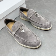 hfo Comfortable Women's Sheepskin Suede Loafers - Soft Flat Casual Shoes