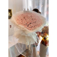 Mesh Pink 99 Soap Flower Bouquet | Mesh Bouquet | Pink Rose Bouquet | 99 Soap Roses Bouquet 网纱款粉色99朵香皂花花束 #6