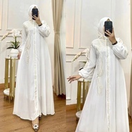 COD Bunga Dress GamisCerutybabydoll Full Puring Model Terbaru Gamis Simple Dan Elegan Masakini Murah