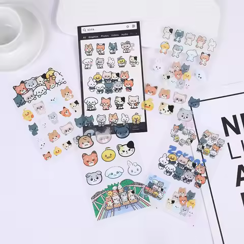 KPOP ANITEEZ ZB1 TXT GIDLE Stickers Waterproof Cartoon Decals DIY Laptop Phone Notebook Luggage Skat